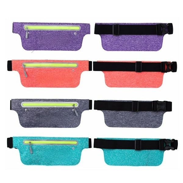 螢光色貼身防水腰包