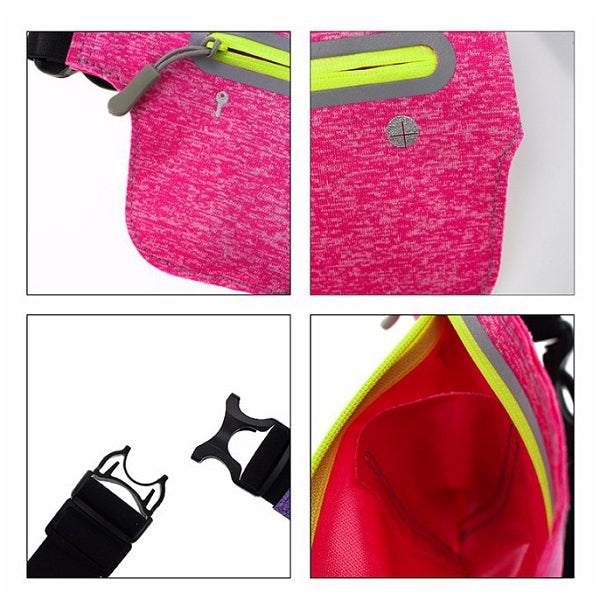 螢光色貼身防水腰包