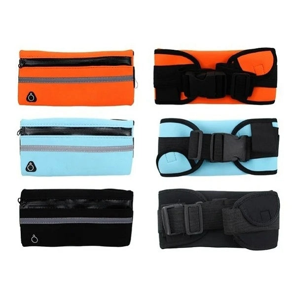 潛水布反光條貼身腰包