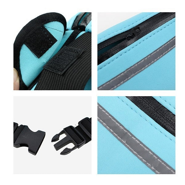 潛水布反光條貼身腰包