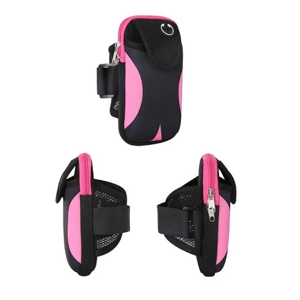 防水拼色運動臂包