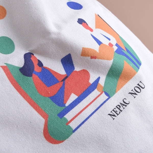 麻繩提把帆布包