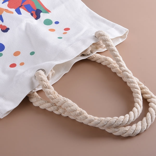 麻繩提把帆布包