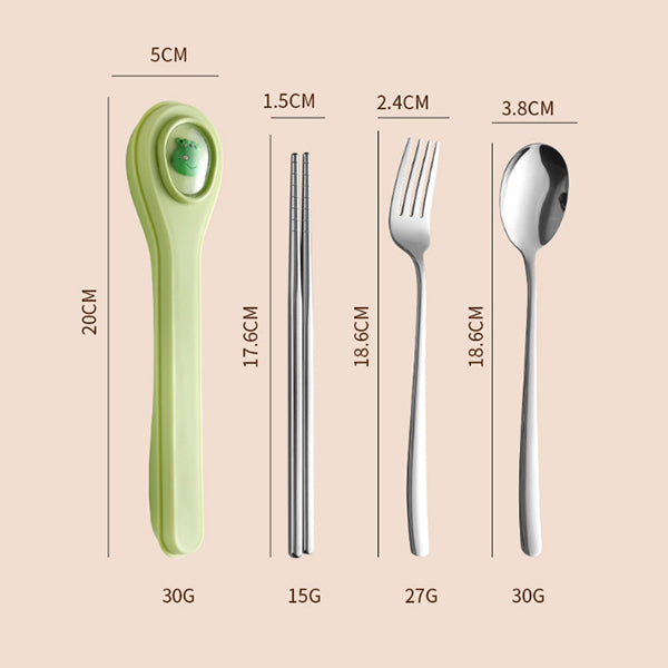 304不鏽鋼學生餐具2件組筷