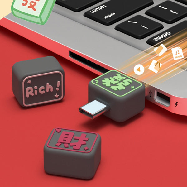 TypeC-手機電腦兩用方塊造型隨身碟