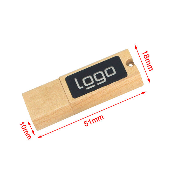 發光LOGO木質隨身碟