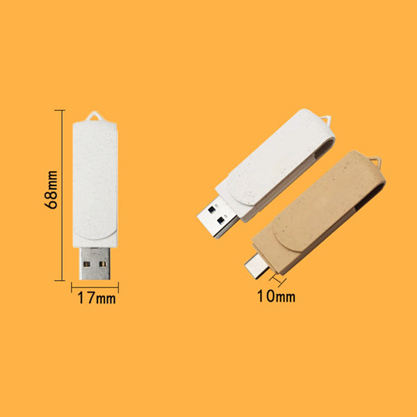 小麥桔梗環保隨身碟-可降解材質