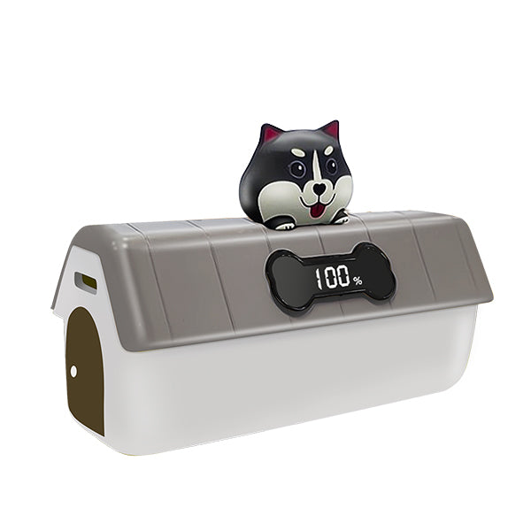 黑白狗屋造型口袋迷你行動電源