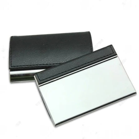 荔枝紋拱形暗線金屬名片盒