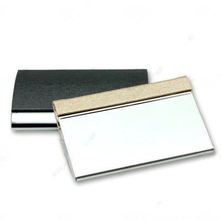 髮絲紋拱形金屬名片盒