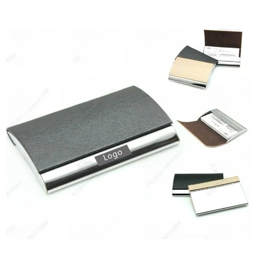 髮絲紋拱形金屬名片盒