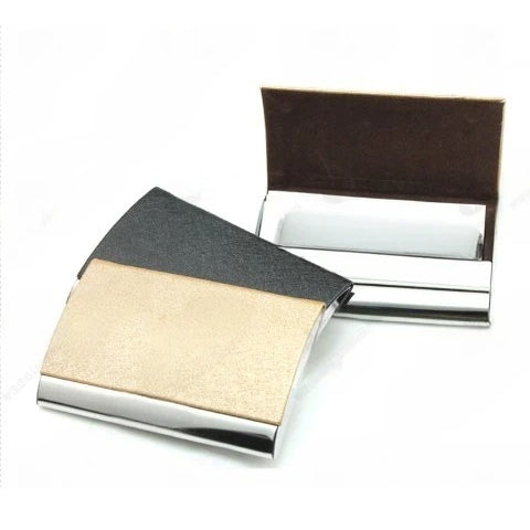 髮絲紋拱形金屬名片盒