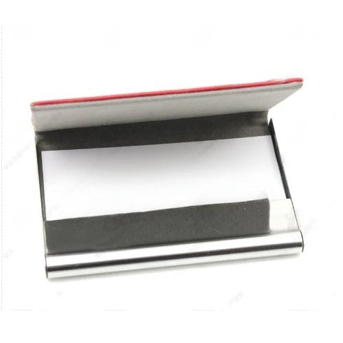 女士荔枝紋PU金屬名片盒