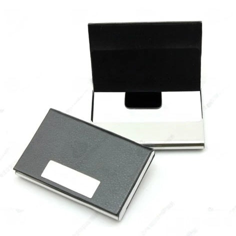 荔枝紋PU金屬名片盒