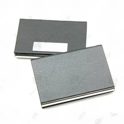 荔枝紋PU金屬名片盒