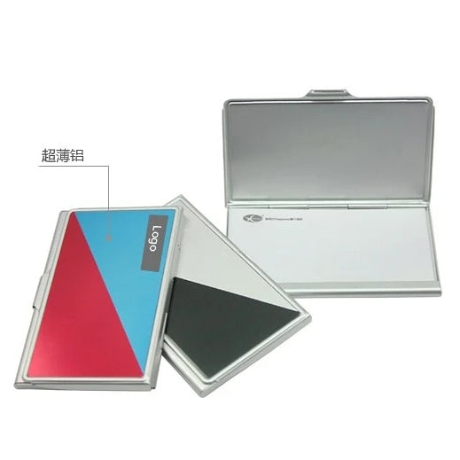 開蓋式多彩金屬名片盒