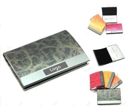 女式金屬PU名片盒