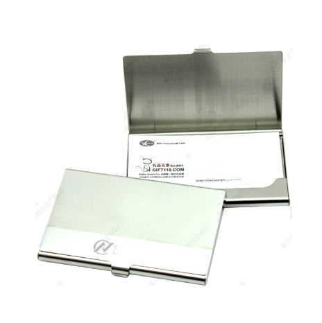 金屬條紋名片盒