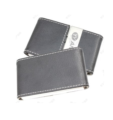 不鏽鋼加PU單色線名片盒