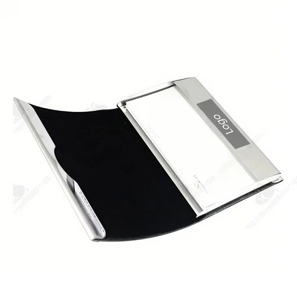 髮絲紋拱形金屬名片盒