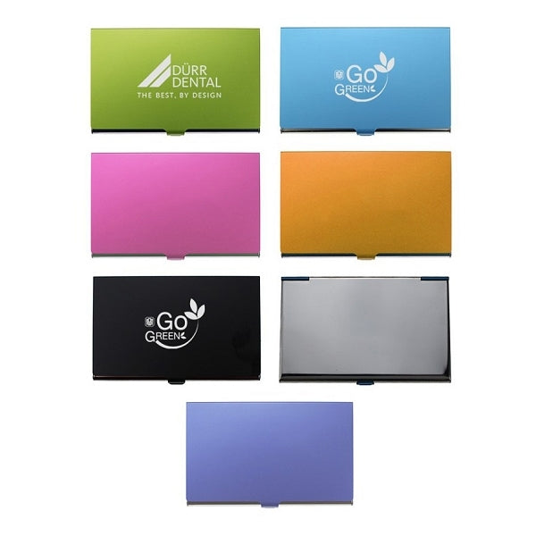 開蓋式多彩金屬名片盒