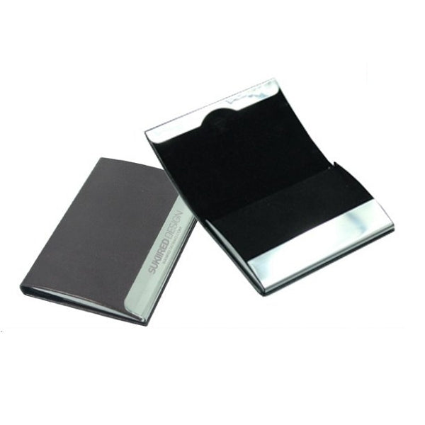 拱形不銹鋼PU名片盒