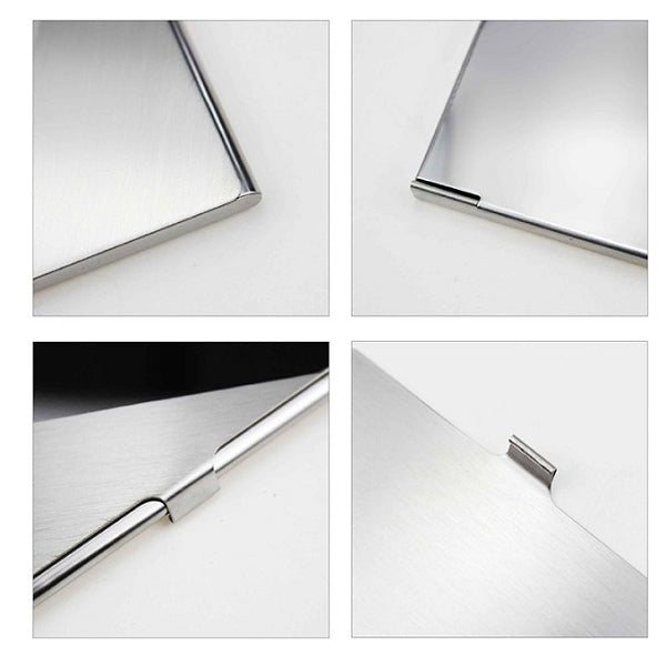 金屬拉絲斜紋光面名片夾