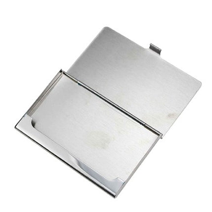 金屬拉絲斜紋光面名片夾