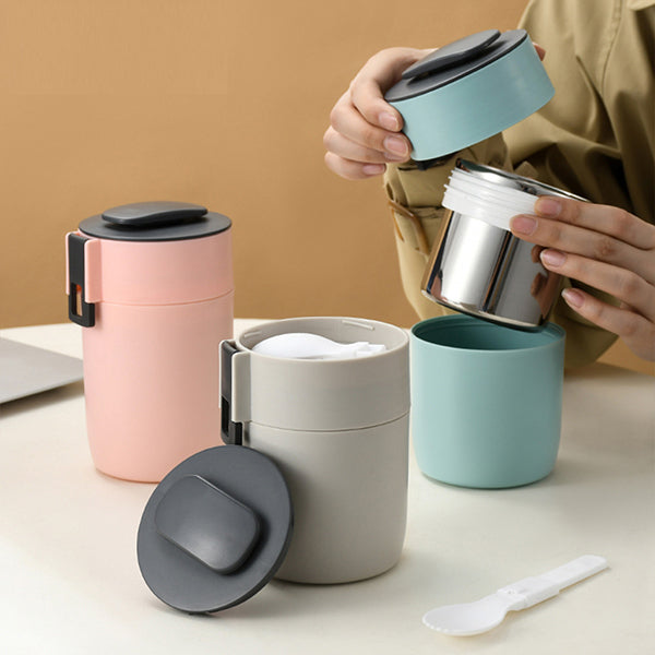 304不鏽鋼內膽可拆隨身杯-早餐湯杯