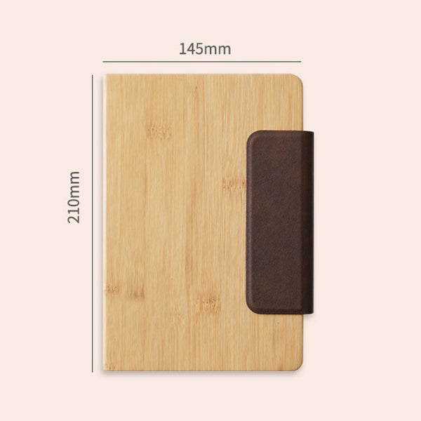 A5竹紋筆記本-磁吸扣PU記事本