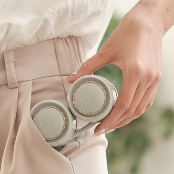 usb充電掛脖風扇-可收納軟管