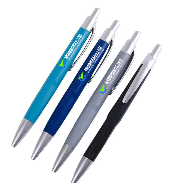 按壓式磨砂管廣告筆-UV彩色印刷