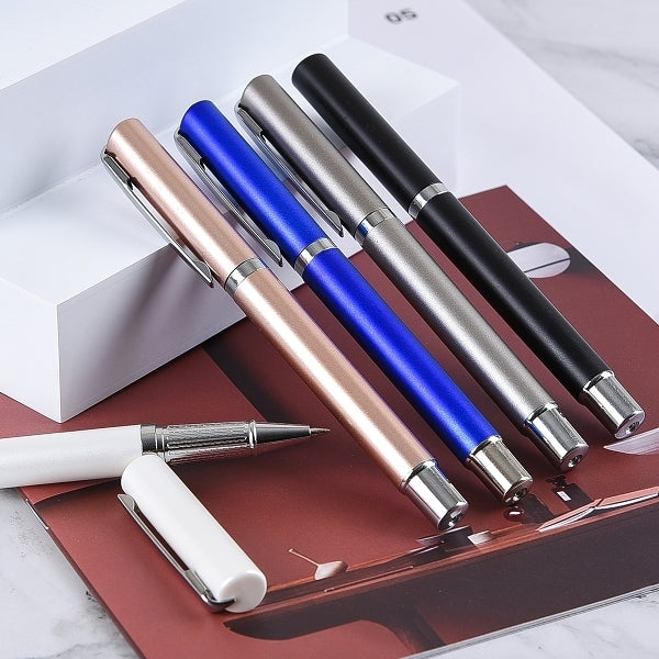 商務開蓋中性筆-UV彩色印刷