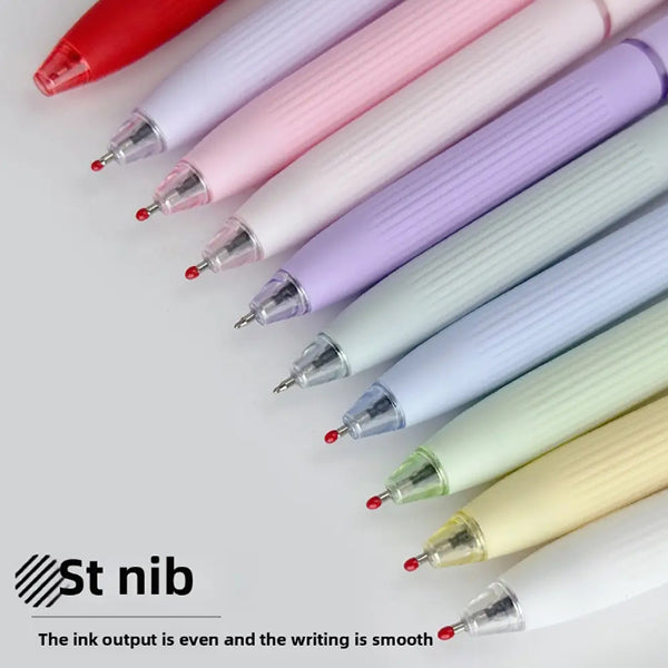 糖果色靜音按壓中性筆