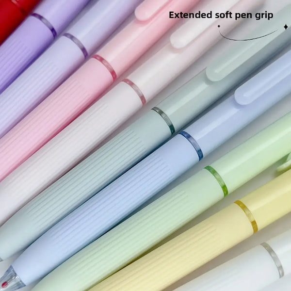 糖果色靜音按壓中性筆