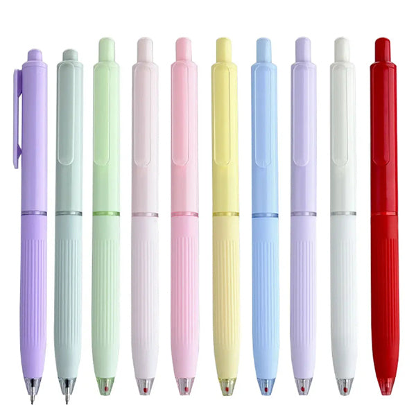 糖果色靜音按壓中性筆