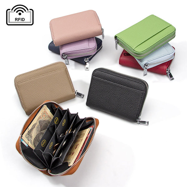 RFID防盜刷錢包-大容量風琴卡位