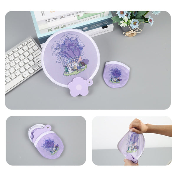 花朵造型手柄廣告扇