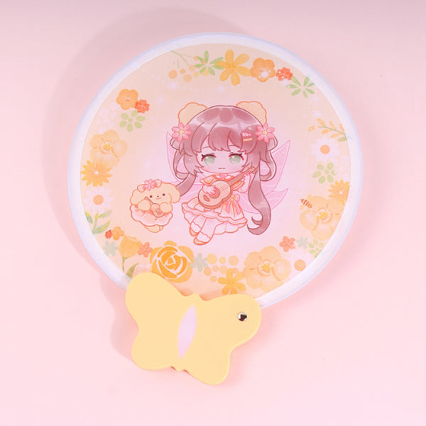 蝴蝶造型手柄摺疊扇