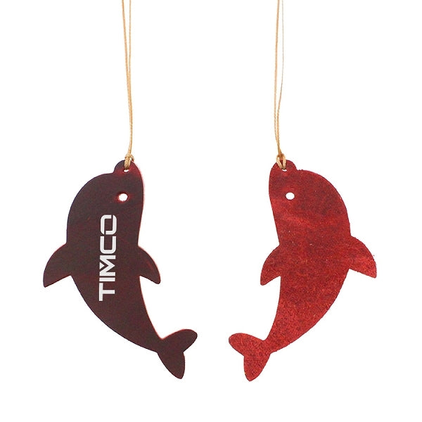 海豚造型皮質書簽