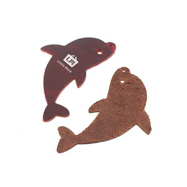 海豚造型皮質書簽