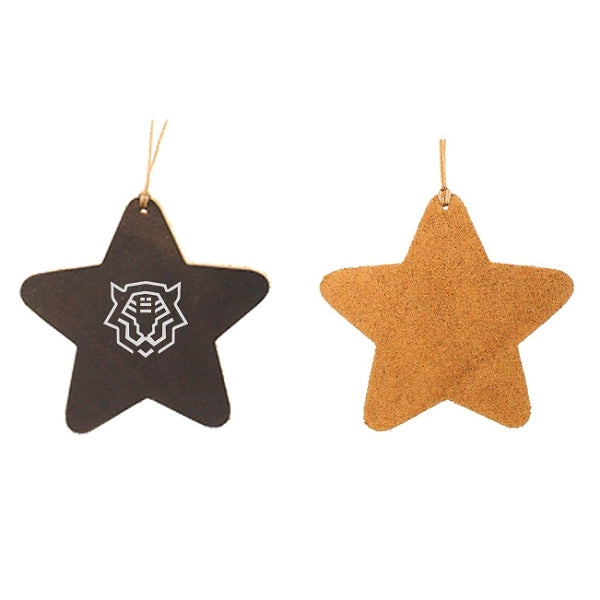 五角星造型皮質書簽