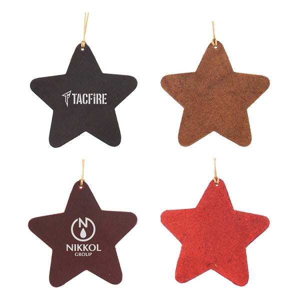 五角星造型皮質書簽