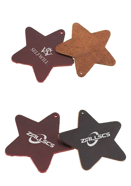 五角星造型皮質書簽