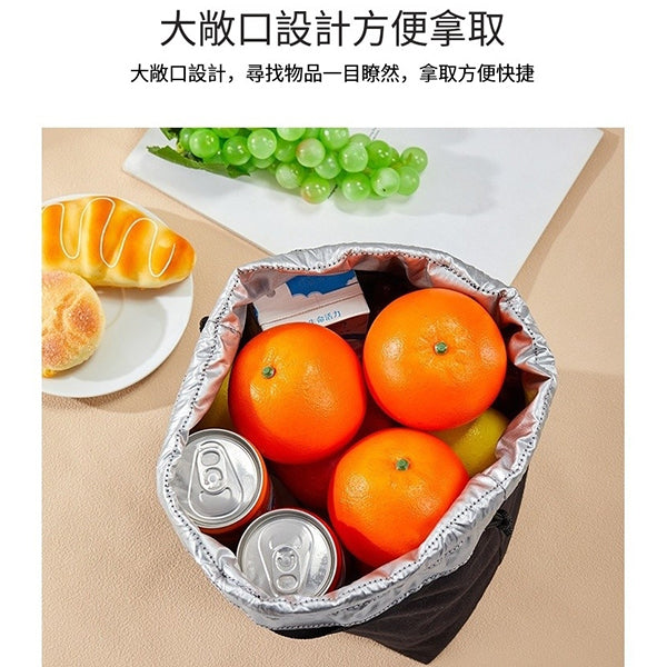 帆布束口保溫保冷提袋