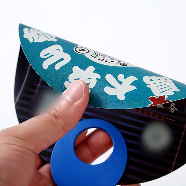 O型柄扇PP塑料廣告扇