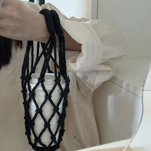 手工編織飲料提袋