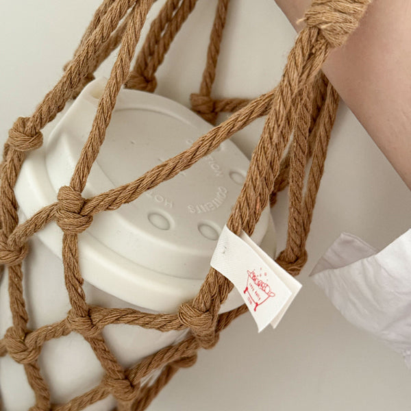 手工編織飲料提袋