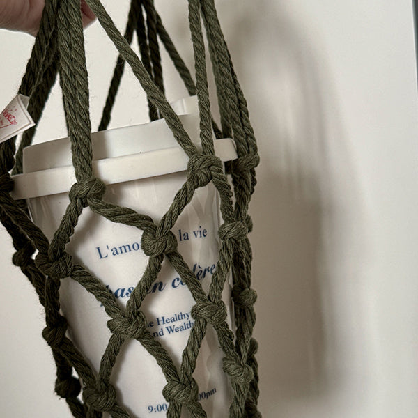 手工編織飲料提袋