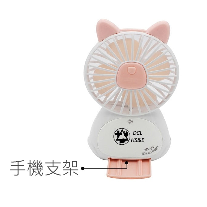 貓造型手機支架夜燈風扇